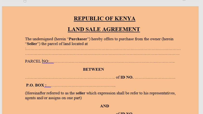 LAND SALE AGREEMENT
